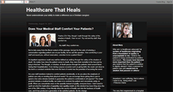 Desktop Screenshot of healthcarethatheals.blogspot.com