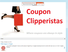 Tablet Screenshot of couponclipperistas.blogspot.com