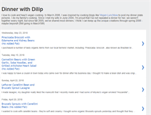 Tablet Screenshot of dilipdinner.blogspot.com