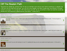 Tablet Screenshot of michaeloffthebeatenpath.blogspot.com