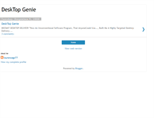 Tablet Screenshot of desktopgenie.blogspot.com