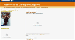 Desktop Screenshot of memoriasdeunespantapajaros.blogspot.com
