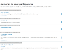 Tablet Screenshot of memoriasdeunespantapajaros.blogspot.com