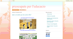 Desktop Screenshot of preocupatseducacio.blogspot.com