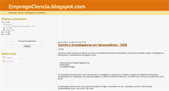 Desktop Screenshot of empregociencia.blogspot.com