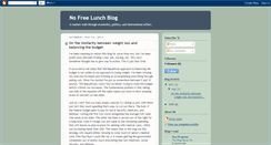 Desktop Screenshot of nofreelunchblog.blogspot.com
