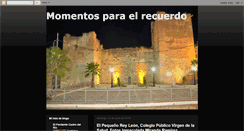 Desktop Screenshot of momentosparaelrecuerdo.blogspot.com