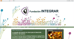 Desktop Screenshot of fundacionintegrar.blogspot.com