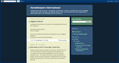 Desktop Screenshot of homekeepersint.blogspot.com