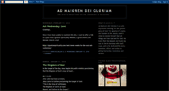 Desktop Screenshot of admaioremdeigloriam20.blogspot.com