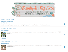 Tablet Screenshot of beautyinmymess.blogspot.com