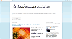 Desktop Screenshot of lebonheursecuisine.blogspot.com