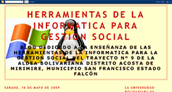 Desktop Screenshot of informaticagestionsocial.blogspot.com