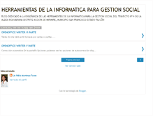 Tablet Screenshot of informaticagestionsocial.blogspot.com