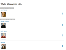 Tablet Screenshot of michael-wade-waxworks.blogspot.com