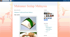Desktop Screenshot of makanansedapmalaysia.blogspot.com