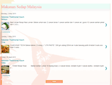 Tablet Screenshot of makanansedapmalaysia.blogspot.com