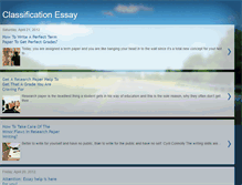 Tablet Screenshot of classificationessay.blogspot.com