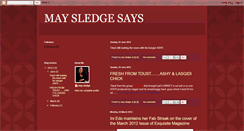 Desktop Screenshot of maysledgesays.blogspot.com