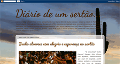 Desktop Screenshot of diariodeumsertao.blogspot.com