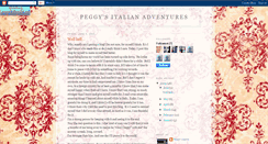 Desktop Screenshot of peggysitalianadventures.blogspot.com