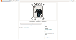 Desktop Screenshot of carnetfutile.blogspot.com