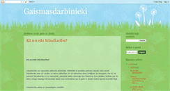 Desktop Screenshot of gaismasdarbinieki.blogspot.com