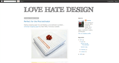 Desktop Screenshot of love-hate-design.blogspot.com