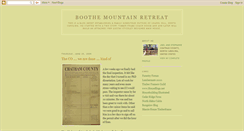 Desktop Screenshot of boothemountain.blogspot.com