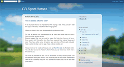 Desktop Screenshot of gbsporthorses.blogspot.com