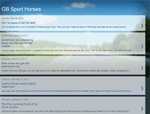 Tablet Screenshot of gbsporthorses.blogspot.com