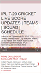 Mobile Screenshot of livecricketscorewidget.blogspot.com