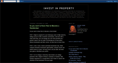 Desktop Screenshot of invest-property.blogspot.com