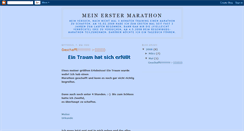 Desktop Screenshot of mein-erster-marathon.blogspot.com