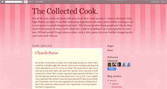 Desktop Screenshot of collectedcook.blogspot.com
