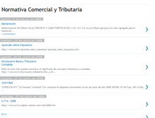 Tablet Screenshot of normativacomercialytributaria.blogspot.com