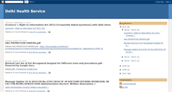 Desktop Screenshot of delhihealthservice.blogspot.com