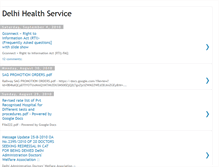 Tablet Screenshot of delhihealthservice.blogspot.com