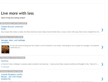 Tablet Screenshot of livemorewithless.blogspot.com
