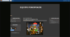 Desktop Screenshot of equipoforopoker.blogspot.com