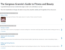 Tablet Screenshot of gorgeousgrannie-fitnessbeauty.blogspot.com