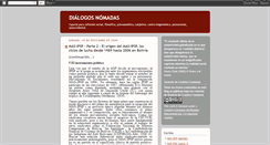 Desktop Screenshot of dialogosnomadas.blogspot.com