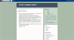 Desktop Screenshot of farmersdaughterquilter.blogspot.com