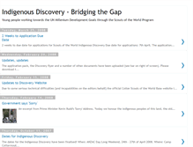 Tablet Screenshot of discover-indigenous-australia.blogspot.com