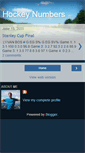 Mobile Screenshot of hockeynumbers.blogspot.com