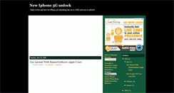 Desktop Screenshot of new-iphone-3g-unlock.blogspot.com
