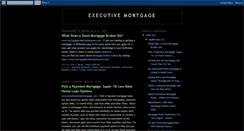 Desktop Screenshot of executivemortgage.blogspot.com