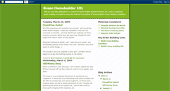 Desktop Screenshot of greenhomebuilder101.blogspot.com