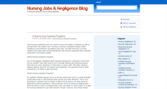 Desktop Screenshot of nursingnegligence.blogspot.com