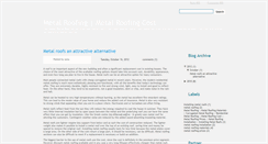 Desktop Screenshot of metal-roofing-resource.blogspot.com